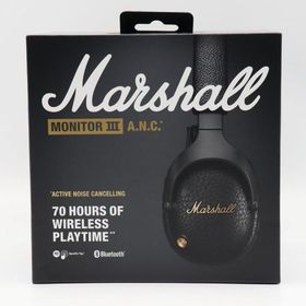 ボーナスストア+5％【新品未開封】Marshall MONITOR III A.N.C. ブラック ヘッドホン アクティブノイズキャンセリング マーシャル モニター 本体