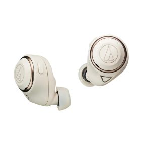 オーディオテクニカ ATH-CKS50TW BG ワイヤレスイヤホン bluetooth/ワイヤレスイヤホン ノイズキャンセリング 重低音 / 最大約50時間再生 /20時間再生 / 通話品質強化/ノイズキャンセル/ヒアスルー/低遅延モード/aptX adaptive/AAC / 360 Reality Audio【国内正規品】 ベージ