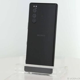 〔中古〕SONY(ソニー) Xperia 5 128GB ブラック J9260 SIMフリー〔196-ud〕