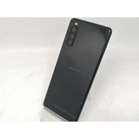 【中古】SONY au 【SIMロック解除済み】 Xperia 10 II ブラック 4GB 64GB SOV43【川越クレアモール】保証期間1ヶ月【ランクB】