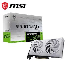 MSI｜エムエスアイ MSI GeForce RTX 5060 Ti 8G VENTUS 2X OC WHITE PLUS グラフィックボード(ホワイト) RTX5060TIOCWHPL 返品種別B