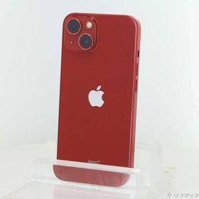 〔中古〕Apple(アップル) iPhone13 128GB プロダクトレッド MLNF3J／A SIMフリー〔377-ud〕