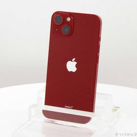 〔中古〕Apple(アップル) iPhone13 128GB プロダクトレッド MLNF3J／A SIMフリー〔258-ud〕