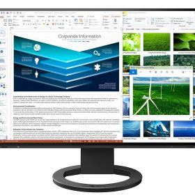 EIZO ビジネススタンダードモニター | FlexScan EV2485-BK | 24.1型1920×1200・USB Type-C(70W給電)・スタンド可動・ブラック