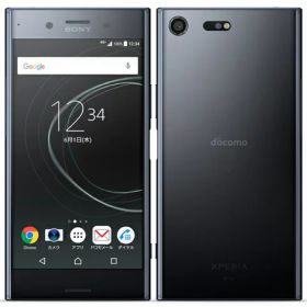 【中古】Xperia XZ premium 64GB ディープシーブラック ルミナスクローム ロッソ docomo SIMフリー SO-04J G8141