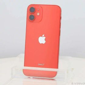 【中古】Apple(アップル) iPhone12 mini 64GB プロダクトレッド MGAE3J／A SIMフリー 【352-ud】