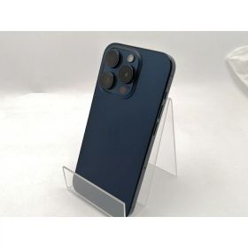 【中古】Apple SoftBank 【SIMフリー】 iPhone 15 Pro 128GB ブルーチタニウム MTUA3J/A【ECセンター】保証期間1ヶ月【ランクB】
