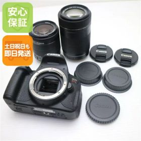 【中古】 新品同様 EOS Kiss X7i ダブルズームキット ブラック 安心保証 即日発送 一眼レフ Canon 本体 土日祝発送OK