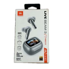 JBL ワイヤレスイヤホン LIVE BEAM 3 シルバー【中古】