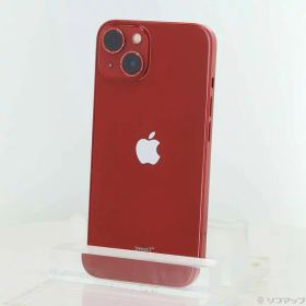【中古】Apple(アップル) iPhone13 128GB プロダクトレッド MLNF3J／A SIMフリー 【377-ud】