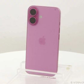 【中古】Apple(アップル) iPhone16 128GB ピンク MYDT3J／A SIMフリー 【262-ud】
