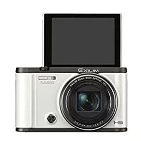【中古】(非常に良い)CASIO デジタルカメラ EXILIM EX-ZR3000WE 自分撮りチルト液晶 オートトランスファー機能搭載 EXZR3000 ホワイト