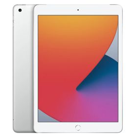 【中古】Bランク【やや傷や汚れあり】 SIMフリー iPad 10.2 第8世代(2020) 32GB WIFI＋celluler シルバー 利用制限-(白ロム) 送料無料