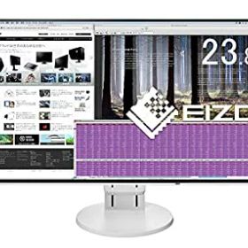 【中古】(非常に良い)EIZO FlexScan 23.8インチ ディスプレイ モニター (フルHD／IPSパネル／ノングレア／ホワイト EV2451-RWT