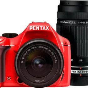 【中古】【非常に良い】PENTAX デジタル一眼レフカメラ K-x ダブルズームキット レッド/ピンク 023