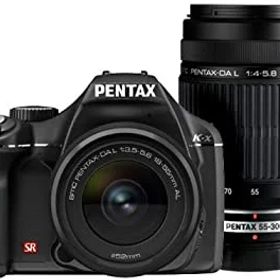 【中古】PENTAX デジタル一眼レフカメラ K-x ダブルズームキットブラック