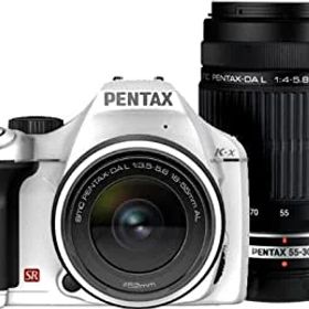 【中古】PENTAX デジタル一眼レフカメラ K-x ダブルズームキットホワイト