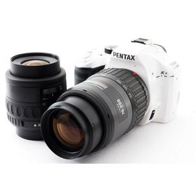 PENTAX K-x ダブルズームセット ホワイト 美品 SDカード付 動作確認済み 1ヶ月保証付 初心者向け