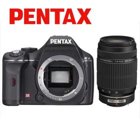 ペンタックス PENTAX K-x 55-300mm 望遠 レンズセット ブラック デジタル一眼レフ カメラ 中古