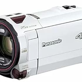 【中古】(非常に良い)パナソニック 4K ビデオカメラ 64GB 光学20倍ズーム ピュアホワイト HC-VX992MS-W