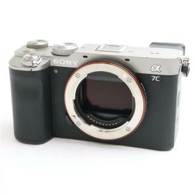 【中古】 《並品》 SONY α7C ボディ ILCE-7C シルバー 【ホットシューバネファインダーカバー遮光マスク部品交換/各部点検済】 [ デジタルカメラ ]