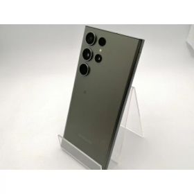 【中古】SAMSUNG au 【SIMフリー】 Galaxy S23 Ultra グリーン 12GB 256GB SCG20【川崎駅前】保証期間1ヶ月【ランクC】