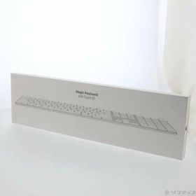 【中古】Apple(アップル) Appleシリコン搭載Macモデル用 Touch ID搭載 Magic Keyboard (テンキー付き) 日本語 ホワイトキー MXK73J／A 【262-ud】