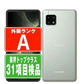 【中古】 SHG03 AQUOS sense5G オリーブシルバー Aランク SIMフリー 本体 au スマホ シャープ 【あす楽】 【保証あり】 【送料無料】 shg03sv8mtm
