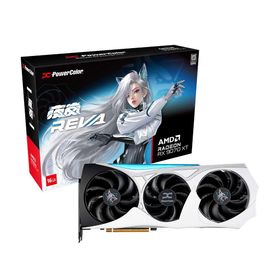 PowerColor Hellhound Reva AMD Radeon RX 9070 XT 16GB GDDR6 グラフィックカードバックプレートやアクリルフィギュアなどを同梱
