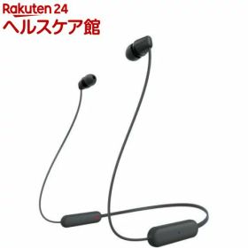 ソニー ワイヤレスステレオヘッドセット WI-C100 BZ ブラック(1個)【SONY(ソニー)】