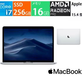 MacBook Pro Retinaディスプレイ 2800/15.4 MPTU2J/A [シルバー], 15.4 インチ, CPU: 第7世代 Core i7, メモリ容量:16 GB, SSD容量:256 GB 展示品