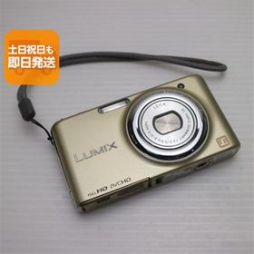 超美品 DMC-FX77 ゴールド 即日発送 Panasonic LUMIX デジカメ 本体 あすつく 土日祝発送OK