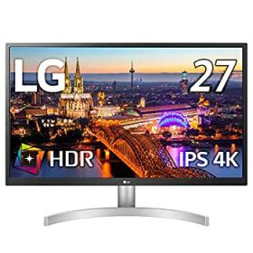 【中古】（非常に良い）LG モニター ディスプレイ 27UL500-W 27インチ/4K/HDR(標準輝度:300cd/)/IPS非光沢/HDMI×2、DisplayPort/FreeSync/ブルーライト低減