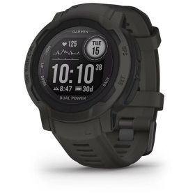 GARMIN ガーミン スマートウォッチ ウェアラブルウォッチ GPS ランニング ジョギング Instinct 2 Dual Power 010-02627-40 [Graphite]【ラッピング対応可】