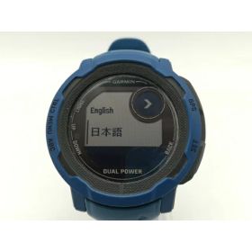 【中古】Garmin Instinct 2 Dual Power 010-02627-46 Tidal Blue【OSU301】保証期間1ヶ月【ランクB】