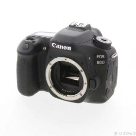 【中古】Canon(キヤノン) EOS 80D ボディ ブラック 【348-ud】