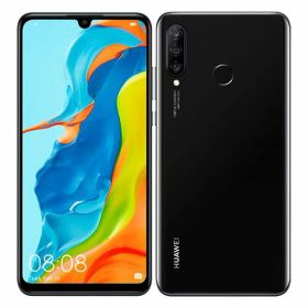 【中古】【安心保証】 HUAWEI P30 lite MAR-LX2J[64GB] SIMフリー ミッドナイトブラック mineo版