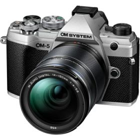 OM SYSTEM 【アウトレットメーカー保証付】OM-5 14-150mm II レンズキット シルバー デジタルカメラ OM5L14150KS