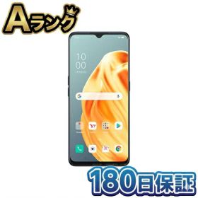 【整備済み品】 SIMフリー OPPO Reno3 A Ymobile ワイモバイル 6GB+128GB ブラック スマートフォン本体