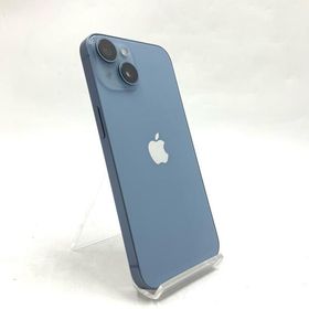 【全額返金保証】【最速発送】 iPhone 14 128GB ブルー docomo 白ロム 動作確認済 77%