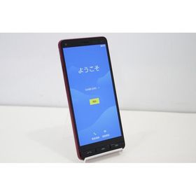 スマートフォン 本体 BASIO4 KYV47 京セラ au SIMロック解除済み SIMフリー 残債なし 32GB レッド