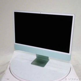 【中古】Apple(アップル) iMac 24-inch Mid-2021 MJV83J／A Apple M1 8コアCPU_7コアGPU 8GB SSD256GB グリーン 〔15.7 Sequoia〕 【377-ud】