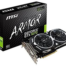 【中古】MSI GeForce GTX 1070 ARMOR 8G OC グラフィックスボード VD6083