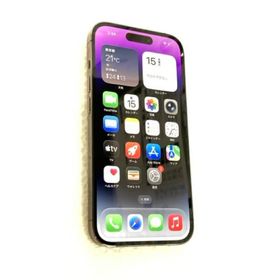 中古 Apple iPhone14 Pro 128GB ディープパープル MQ0F3J／A SIMフリー ※赤ロム保証あります