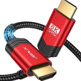 JSAUX 8K HDMI ケーブル 1.8M HDMI 2.1規格 48Gbps HDMI ウルトラハイスピード 4K 120Hz 144Hz 8K 60Hz Switch テレビ接続ケーブル、HDMI ケーブル 2.1 PS5/PS4/3/Xbox/Apple TV/ファイヤーTVなどに対応