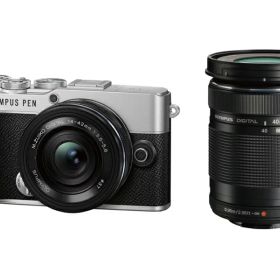 OM SYSTEM PEN E-P7 EZダブルズームキット シルバー(E-P7WZK SLV) 取り寄せ商品