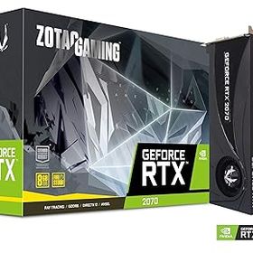 【中古】Zotac ZT-T20700A-10P ZOTAC NVIDIA Geforce GAMING RTX 2070ブロワーGDDR6 DP/HDMIチューリングVR 4K PCI Expressグラフィックカードブラック