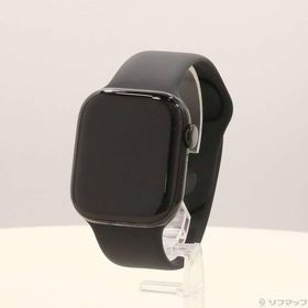 〔中古〕Apple(アップル) Apple Watch Series 10 GPS 42mm ジェットブラックアルミニウムケース ブラックスポーツバンド〔348-ud〕