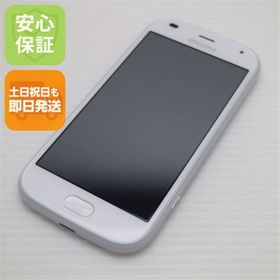 フジツウ(富士通)の新品同様 F-42A らくらくスマートフォン ホワイト M111(スマートフォン本体)
