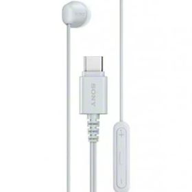 Sony IER-EX15C/W 密閉型ステレオヘッドホン（入力プラグ USB Type-C） ホワイト